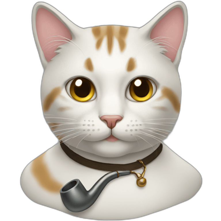 Cat with pipe emoji