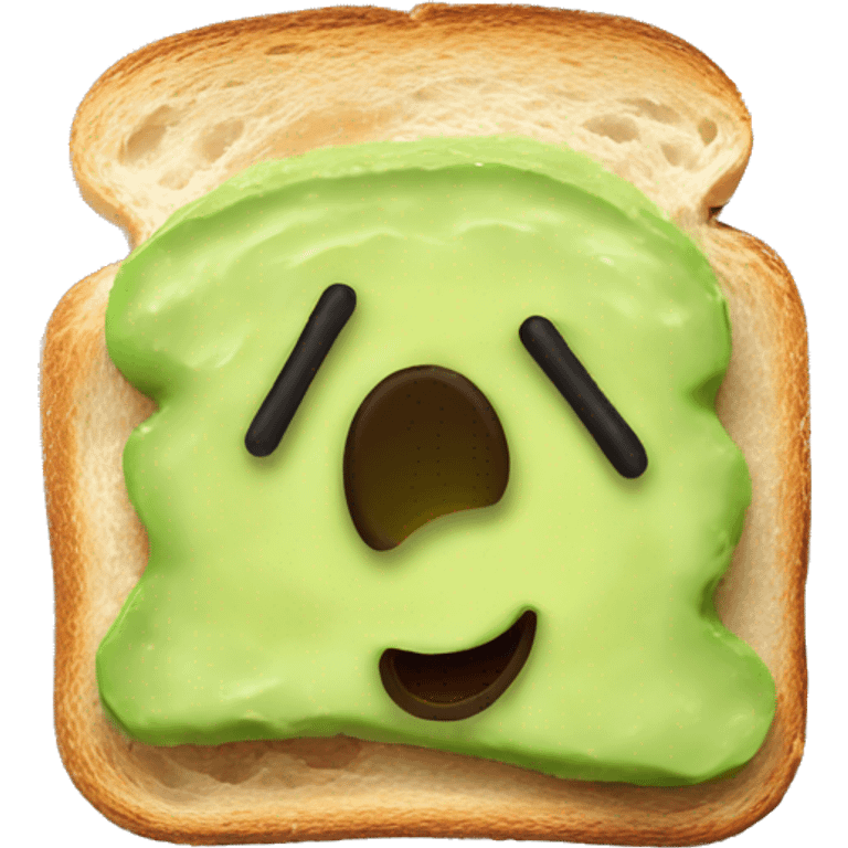 Mashed avocado on toast  emoji