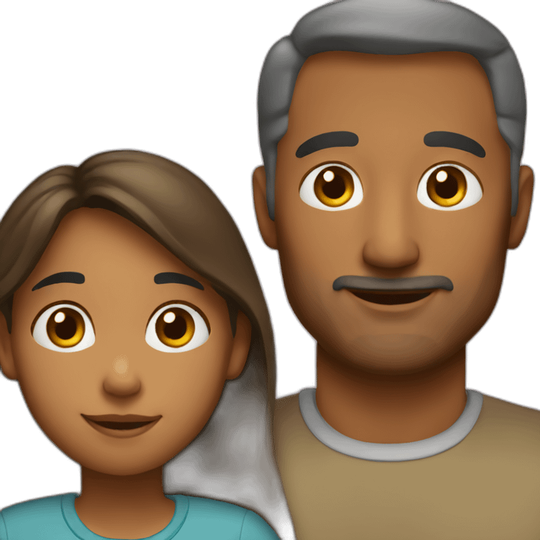 Father and daughter emoji