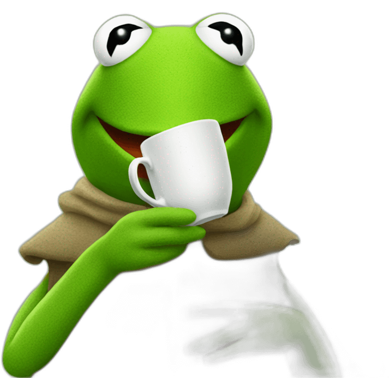 kermit drinking tea emoji