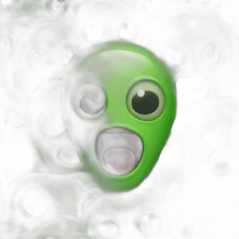 green alien shocked emoji