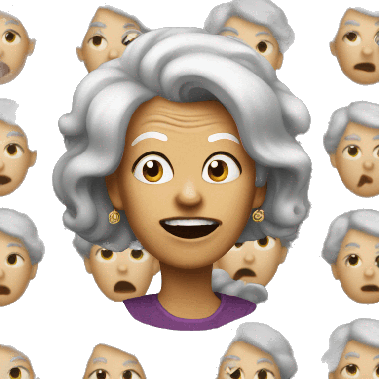 Mad lady emoji