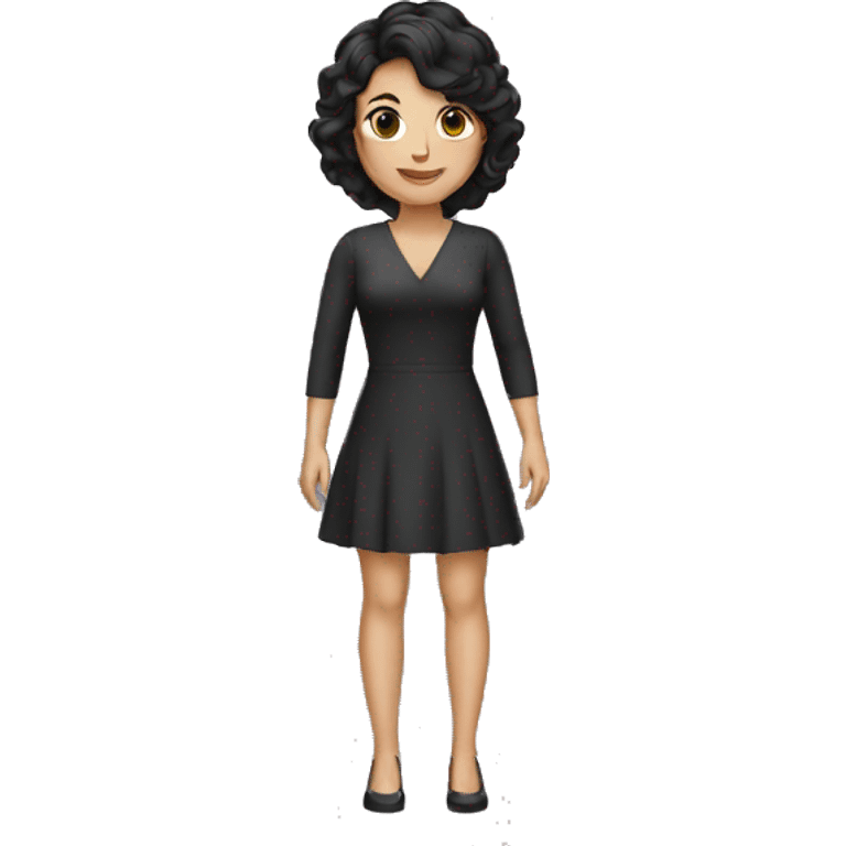 dark hair lady emoji