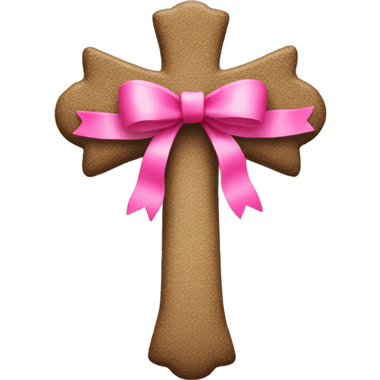 CROSS WITH PINK BOW emoji