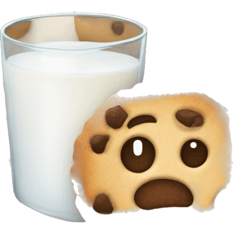 cookies and a glass of milk emoji