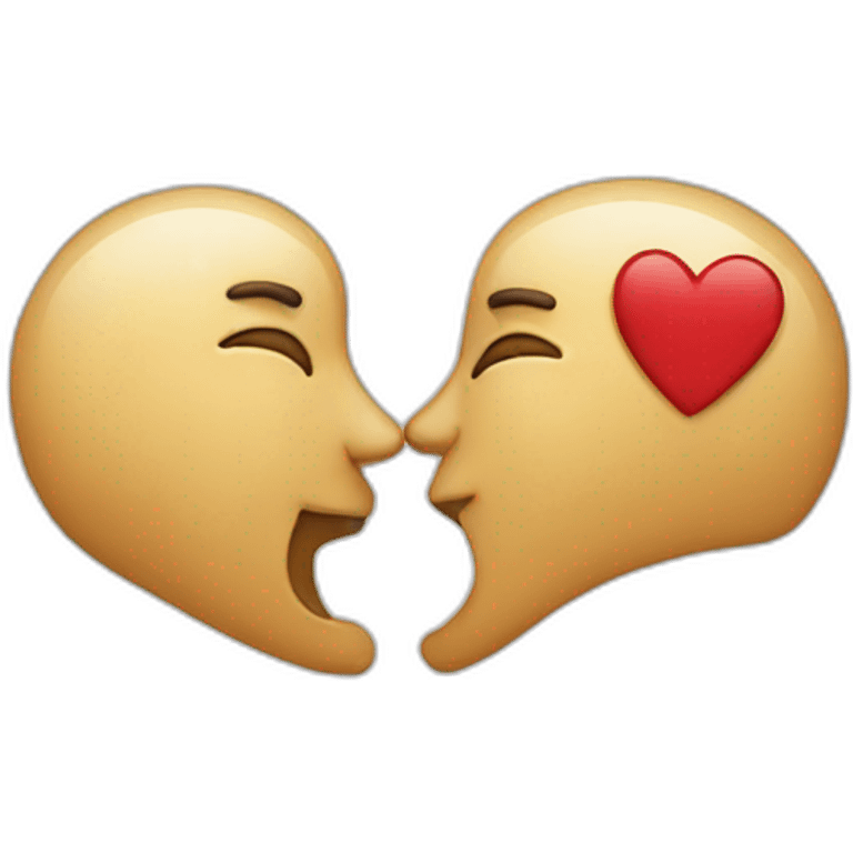 2 kissing emojis emoji