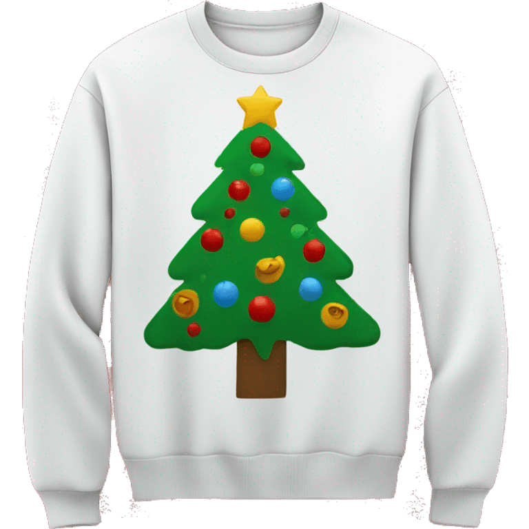 Christmas tree sweater emoji