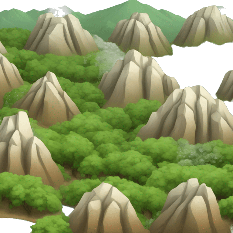 chaparral biome mountain emoji