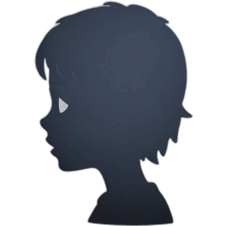 silhouette of a child emoji