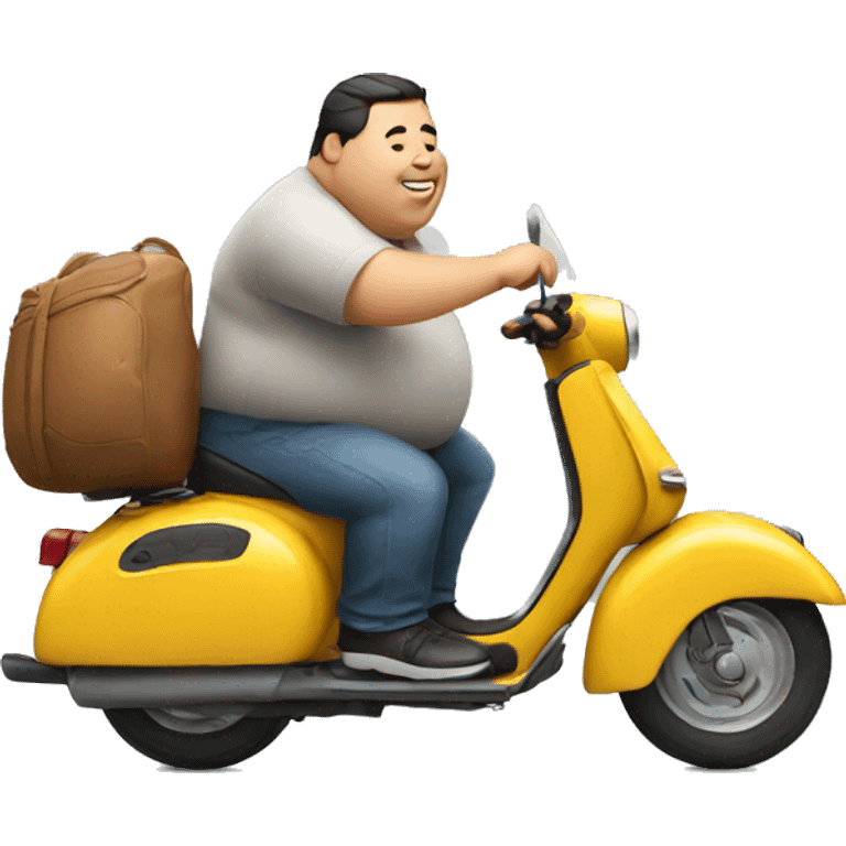 fat man on a scooter emoji