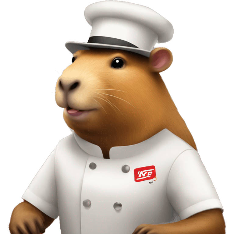 capybara working at kfc emoji