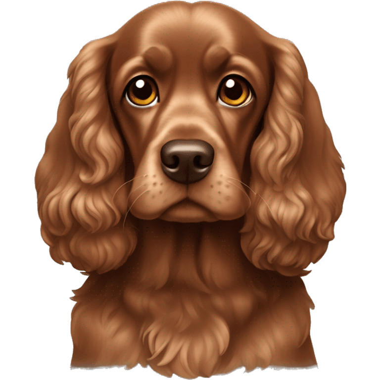 brown cocker spaniel  emoji