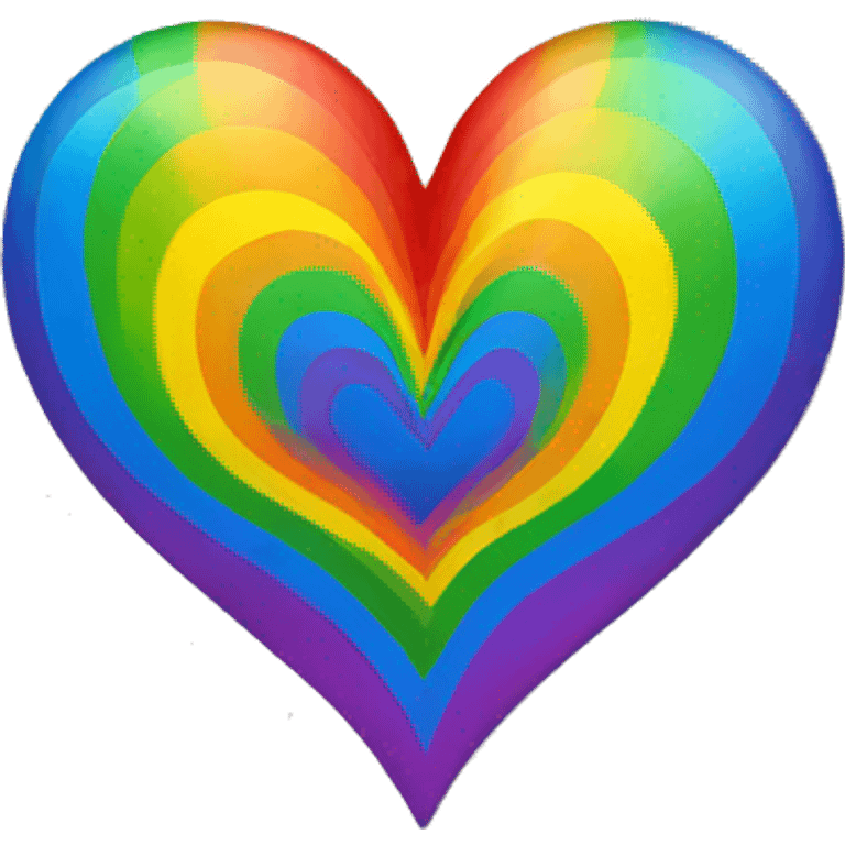 Rainbow heart emoji