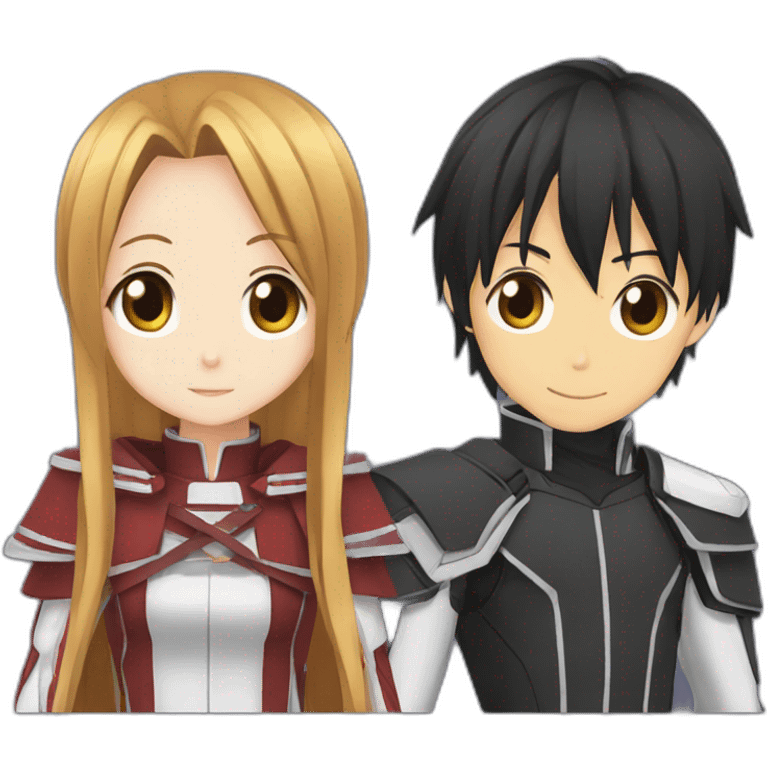 Kirito and asuna emoji