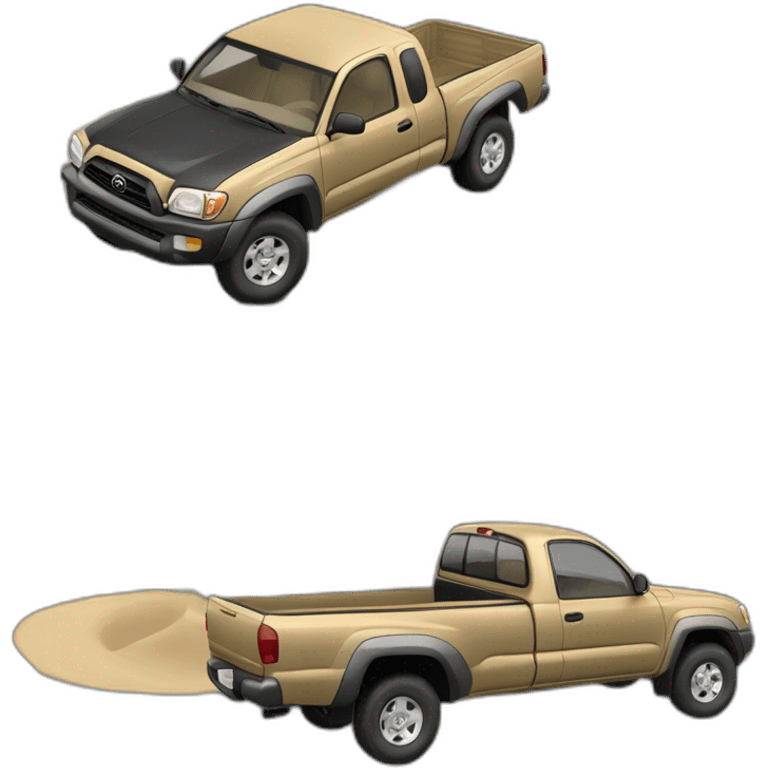 2003 Toyota Tacoma ext cab 2wd with sand paint emoji