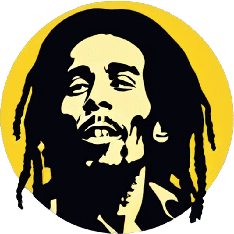 Bob Marley smoking emoji