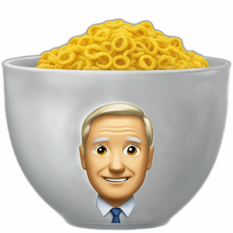 politician head in a bowl emoji