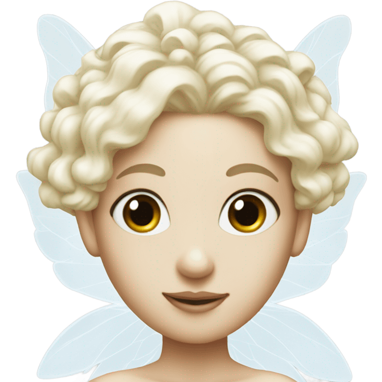 White fairy goddess with soarkles emoji