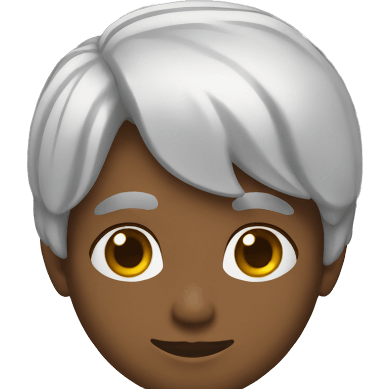 Un joven con pelo negro emoji