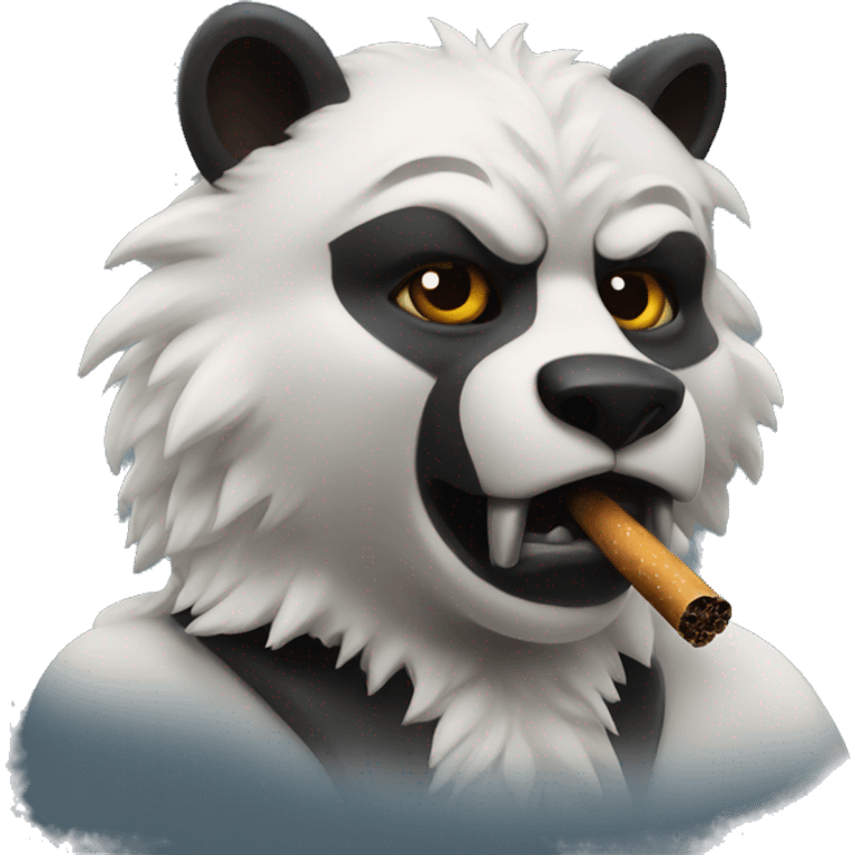 a bearcat smoking  emoji