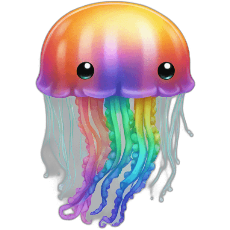 Rainbow jellyfish emoji