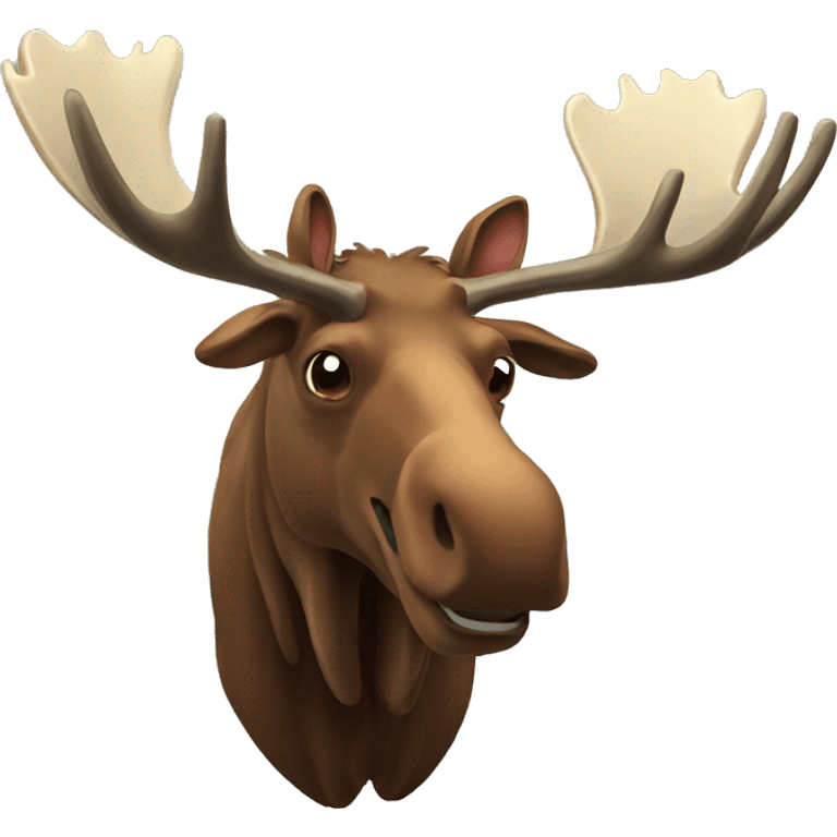 moose head that's slightly realistic emoji