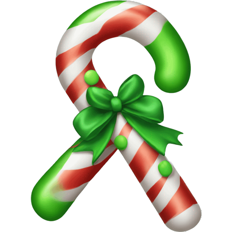 christmas green candy cane emoji