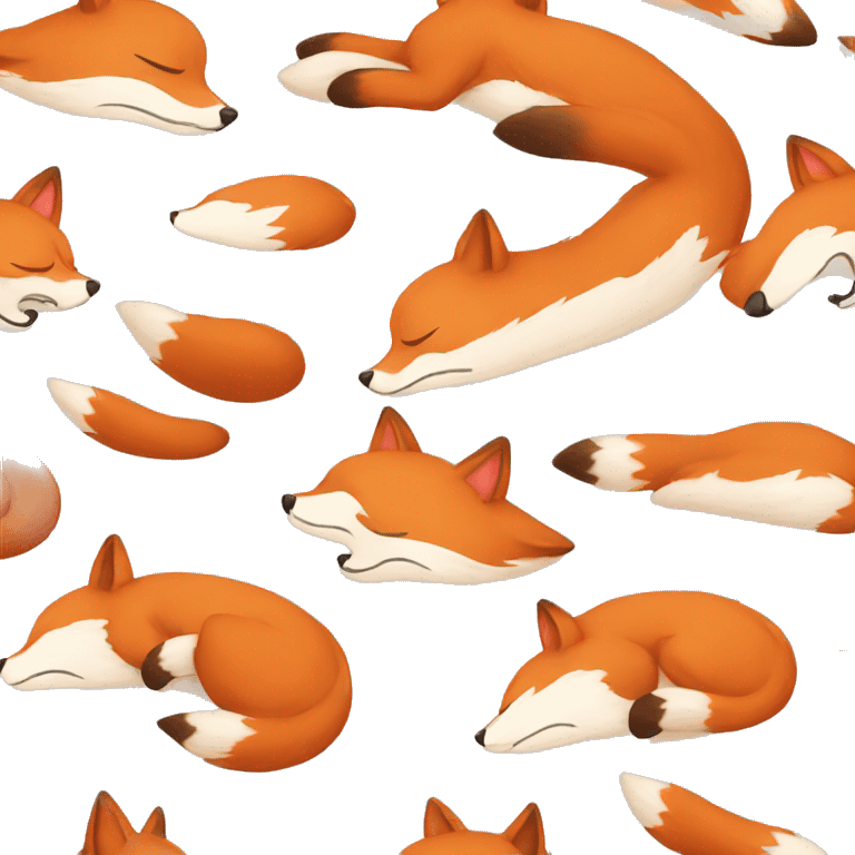 sleeping fox emoji