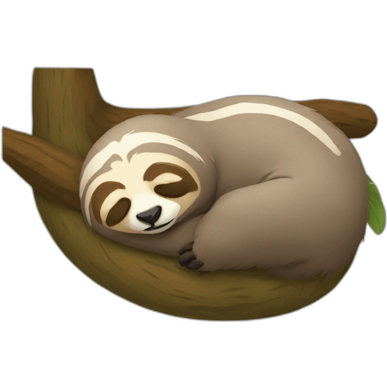 sleeping sloth emoji