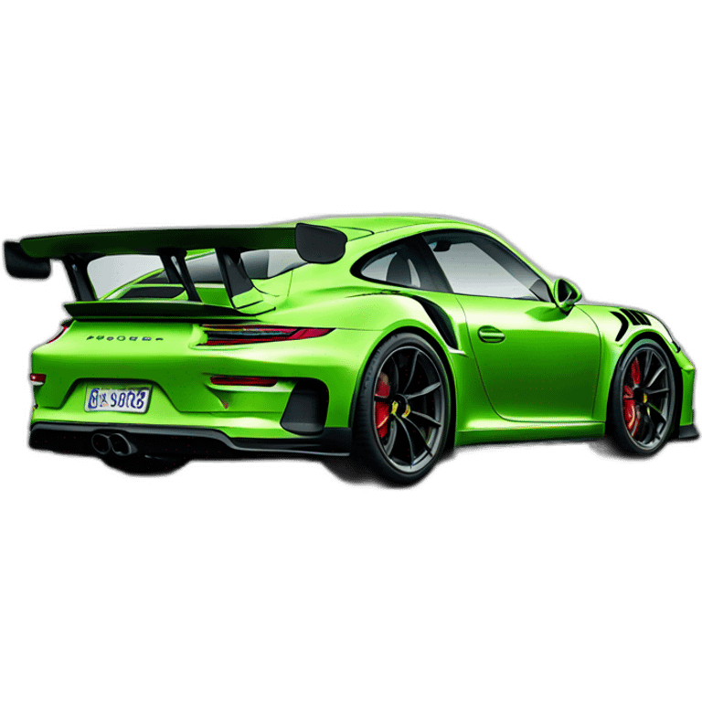 green Porsche 911 gt3 rs emoji