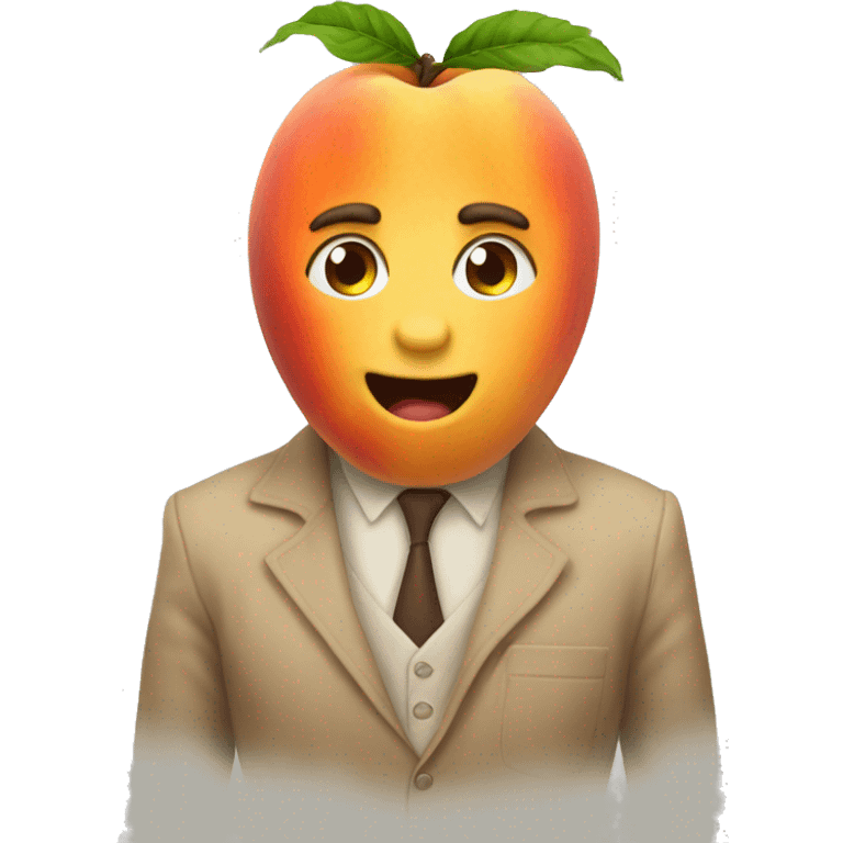 Giant peach emoji