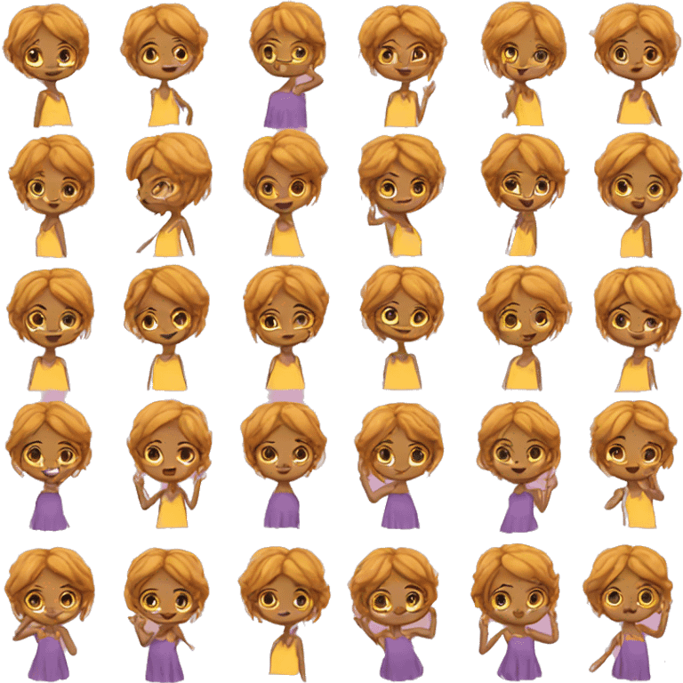 Cute girl emotes emoji