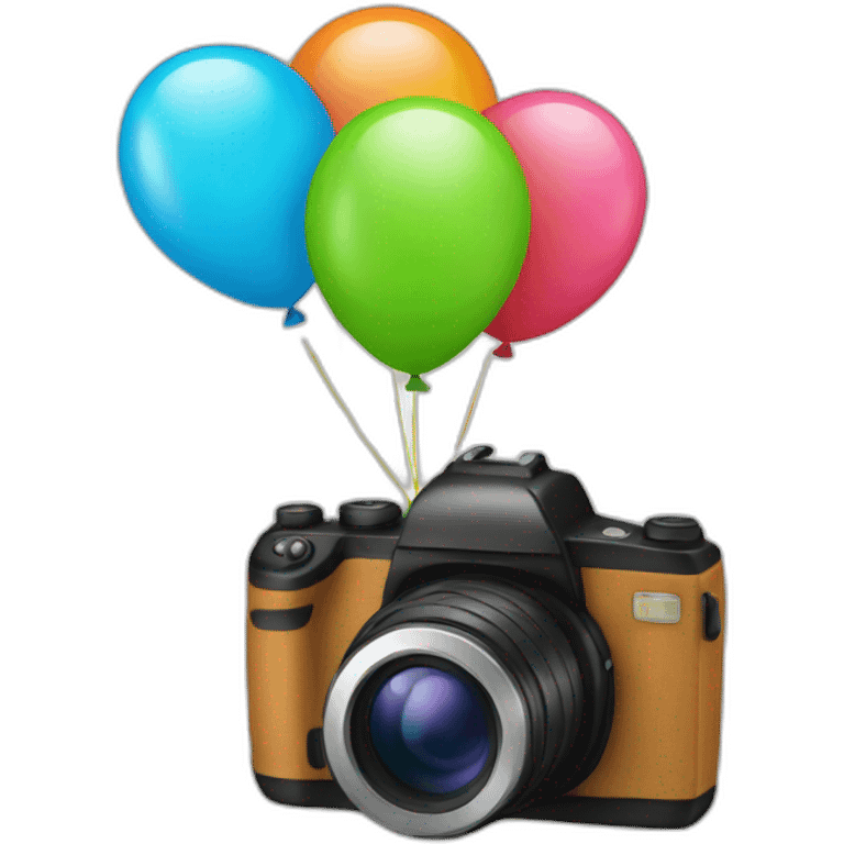 balloons camera emoji