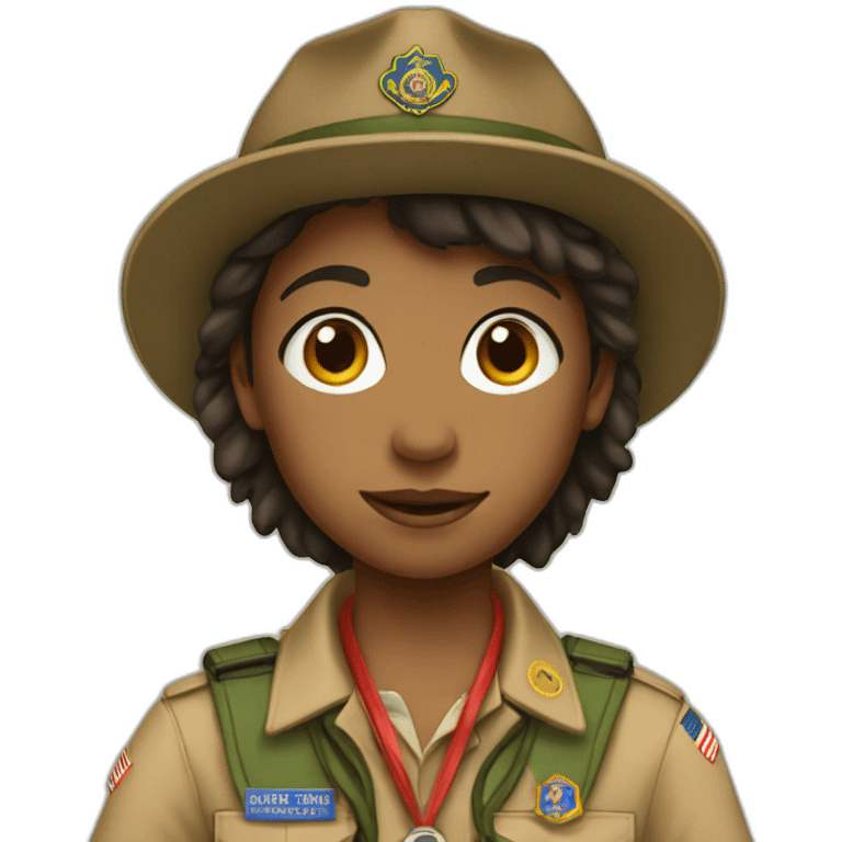 boy scout girl emoji