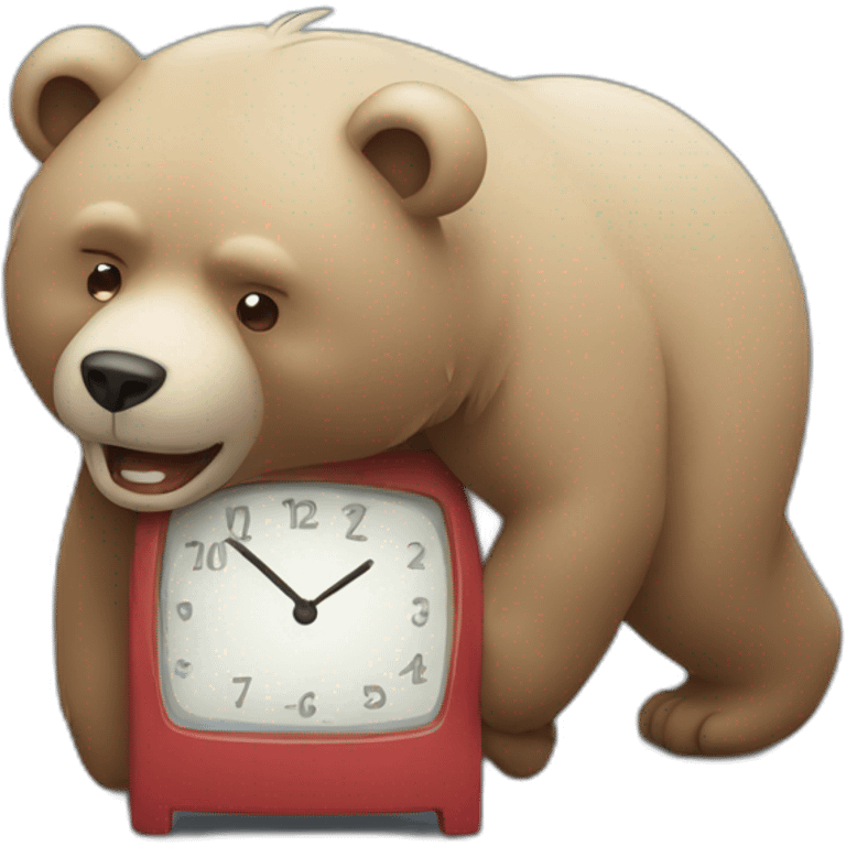 bear getting late emoji