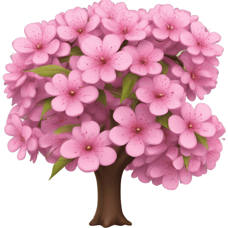 flowering tree with pink flowers emoji