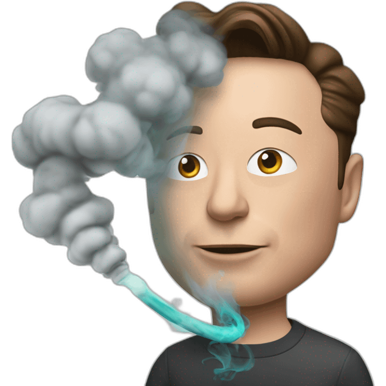 Elon musk smoke shisha emoji