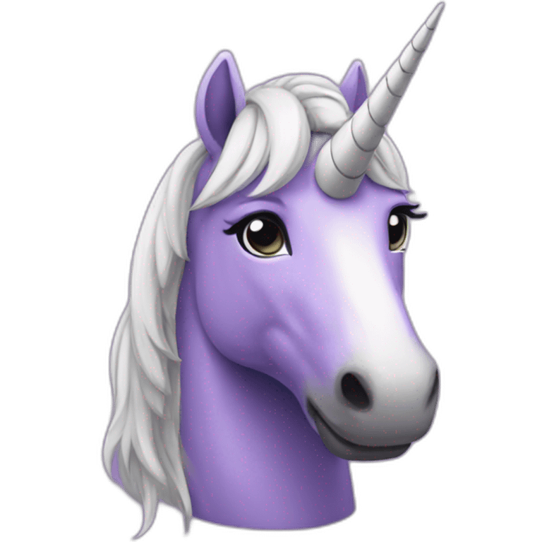 Purple unicorn emoji