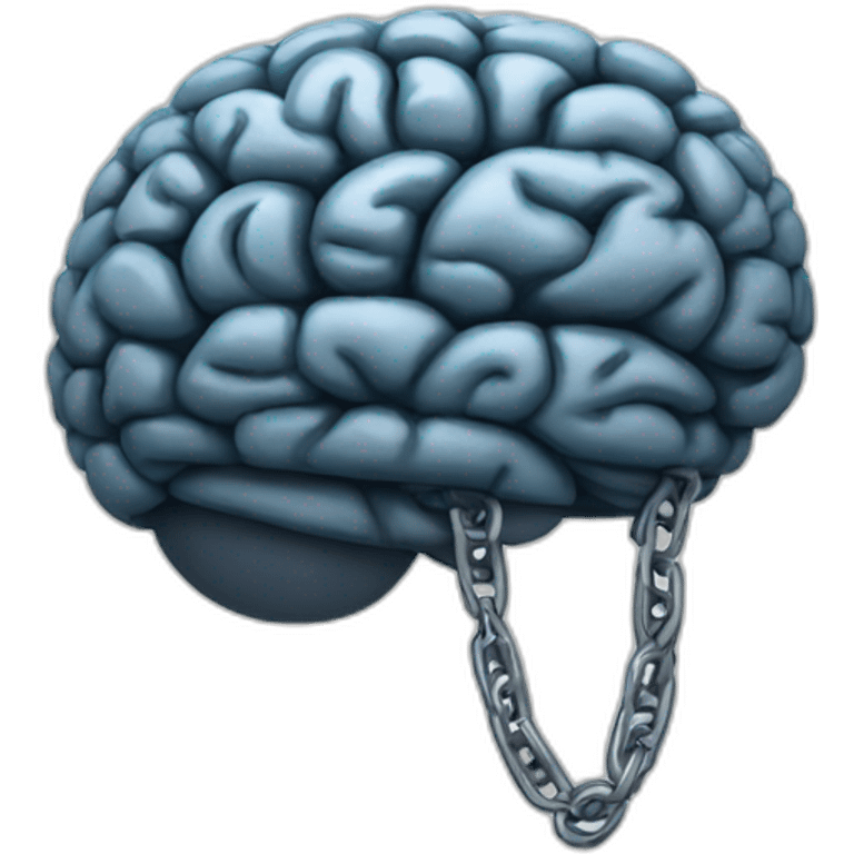 chained brain emoji