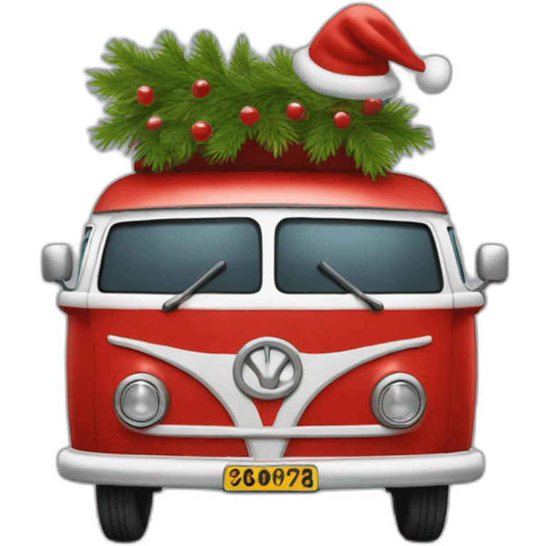 Santa Clause Campervan  emoji