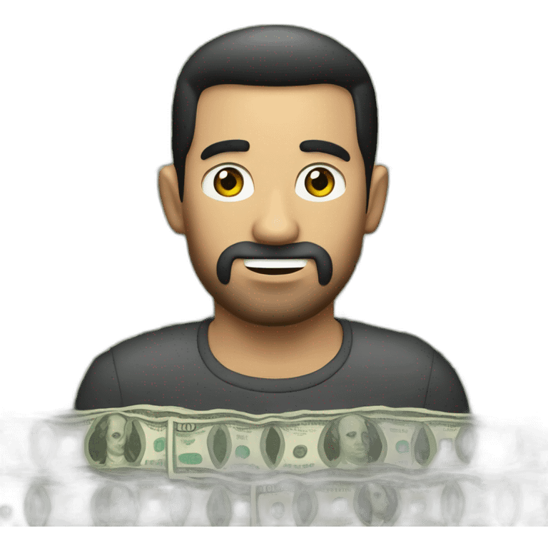 hombre con ojos de dinero emoji