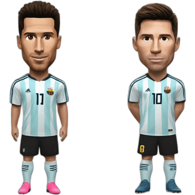 Ronaldo and messi emoji