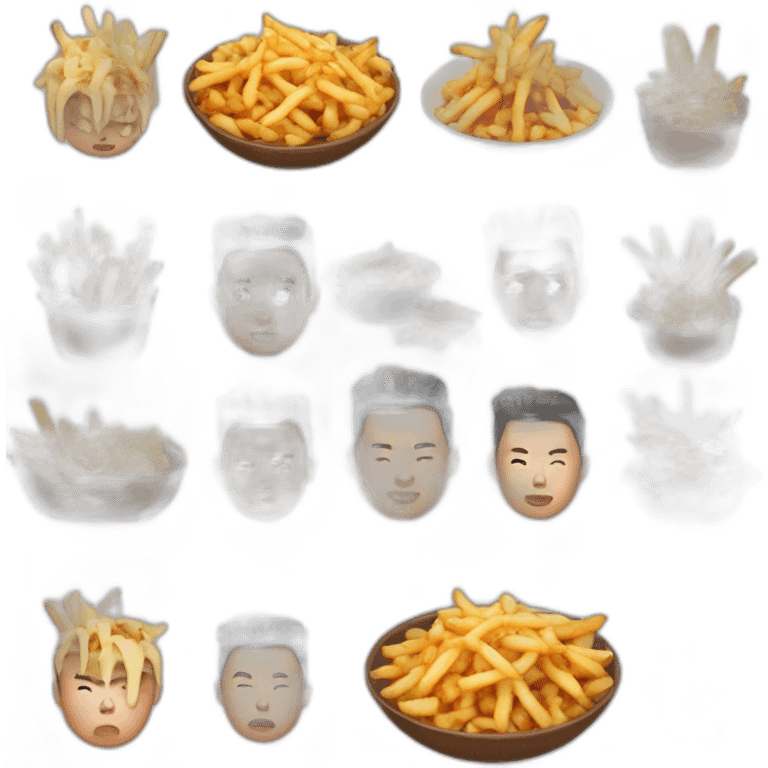 poutine fusion with kim jun un emoji