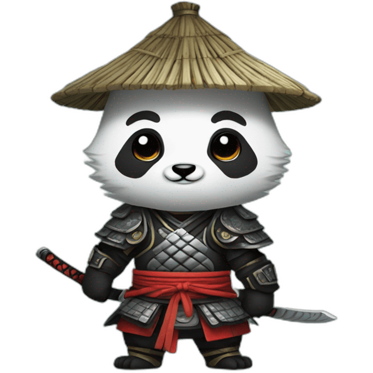 Panda samurai emoji