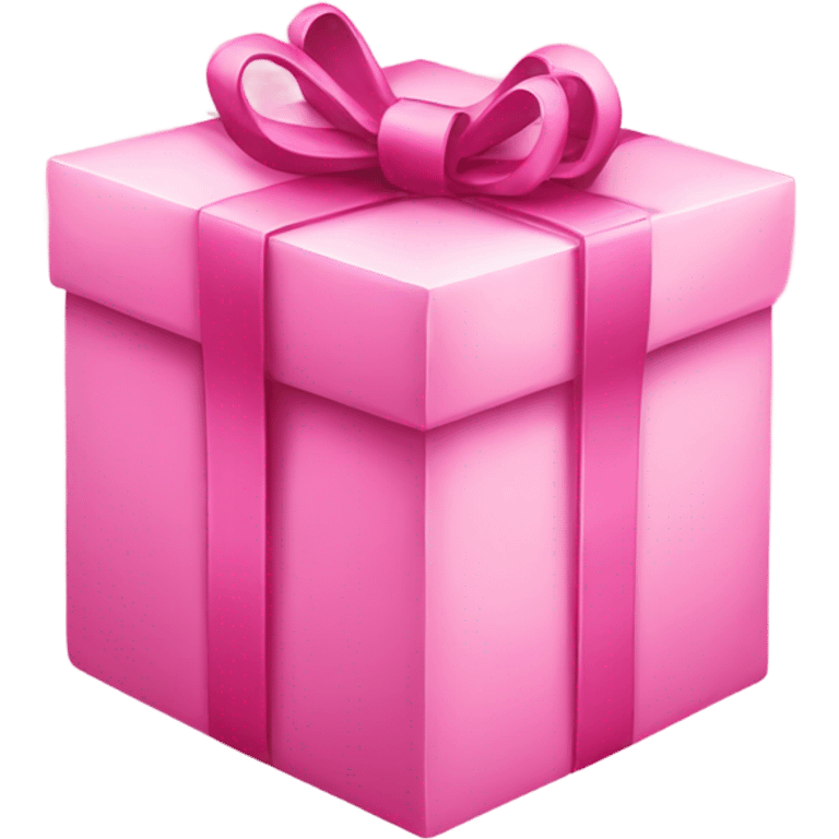 A pink gift emoji