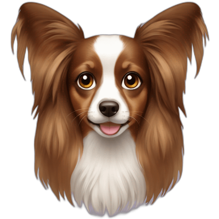 papillon dog girl emoji