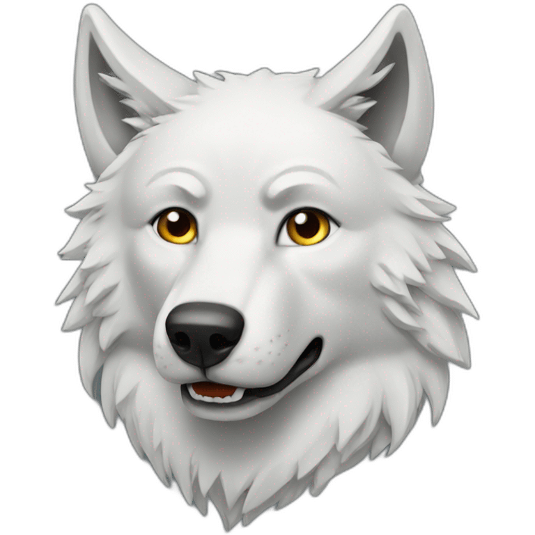 wolf white emoji