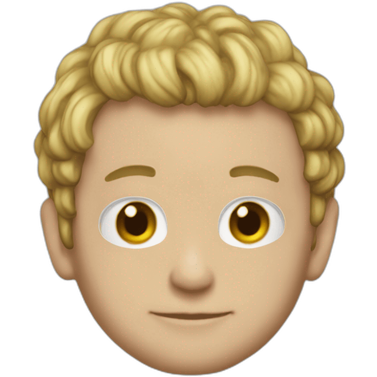 Macron as baggy one piece hyper realistic emoji