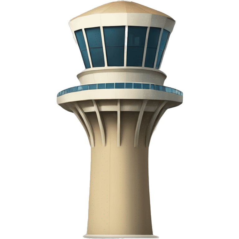 Tan airport tower emoji