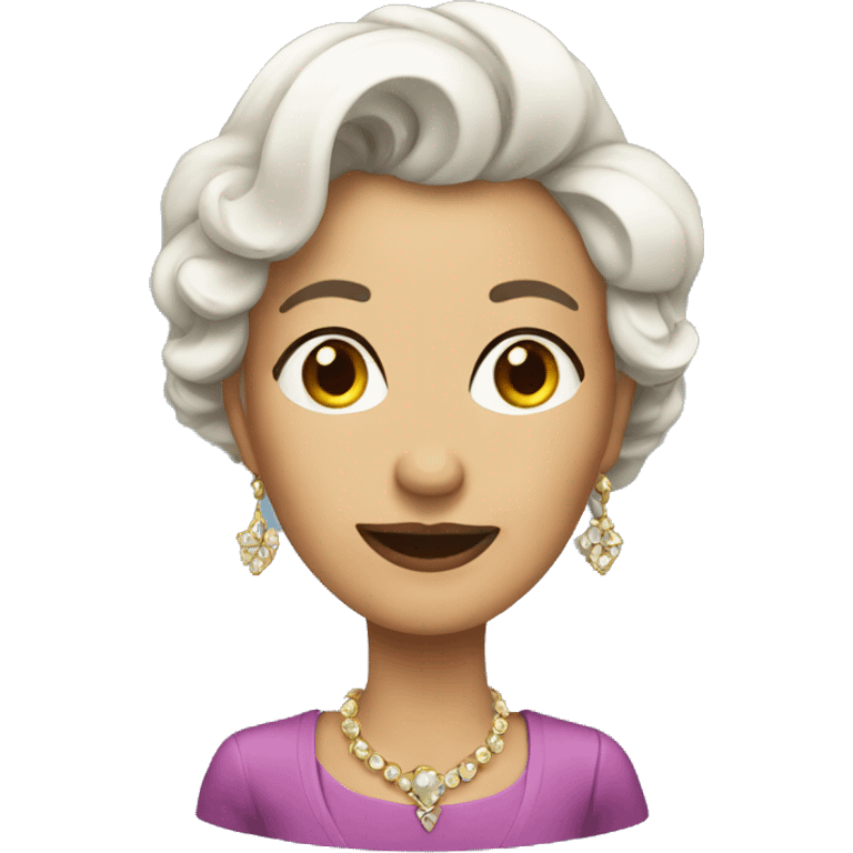 fancy woman 35+ age emoji